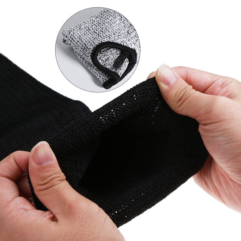 CAWANFLY Protective Arm Sleeves, Level 5 Protection Cut Resistant Sleeves with Thumb Hole (Grey) - Image 2